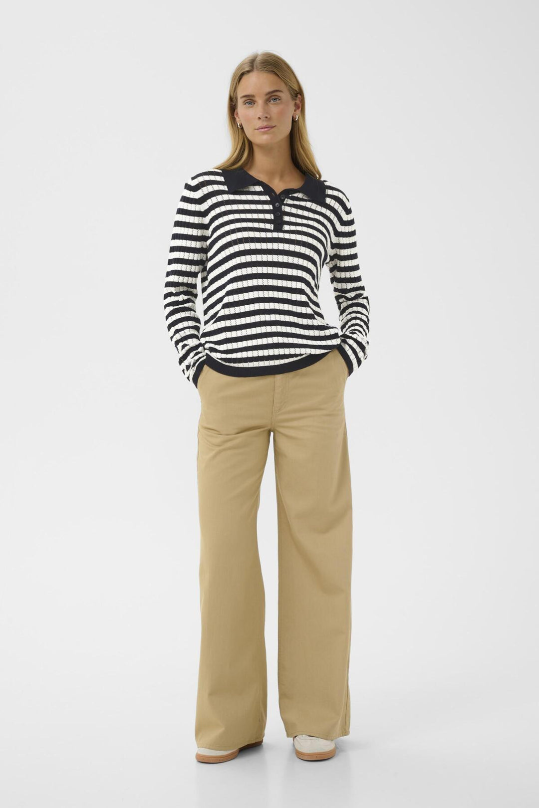 ZARIA STRIPED PULLOVER (DARK NAVY STRIPE) - PART TWO