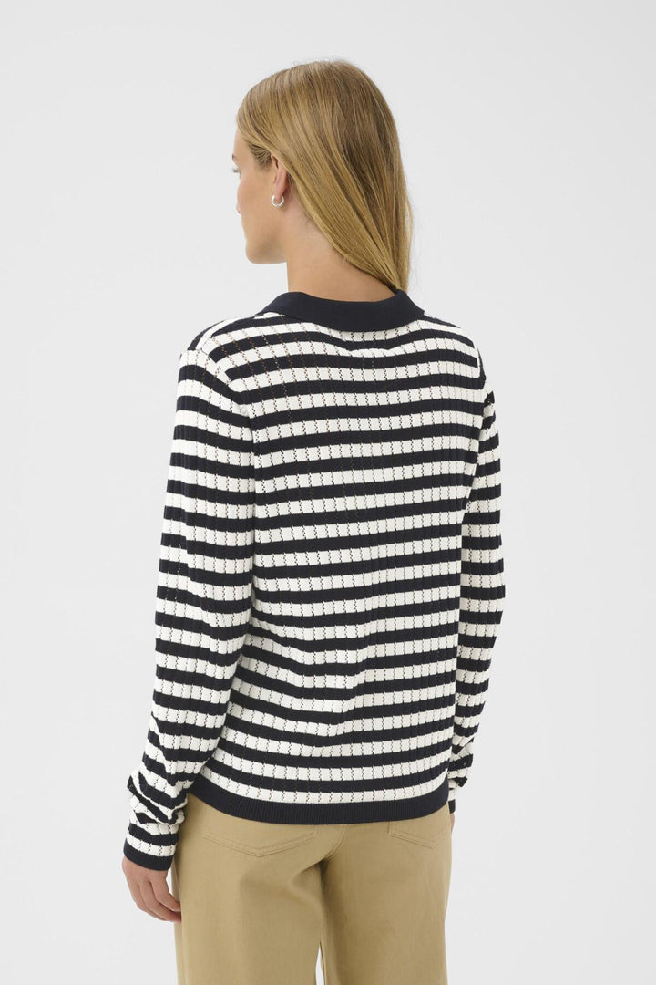 ZARIA STRIPED PULLOVER (DARK NAVY STRIPE) - PART TWO