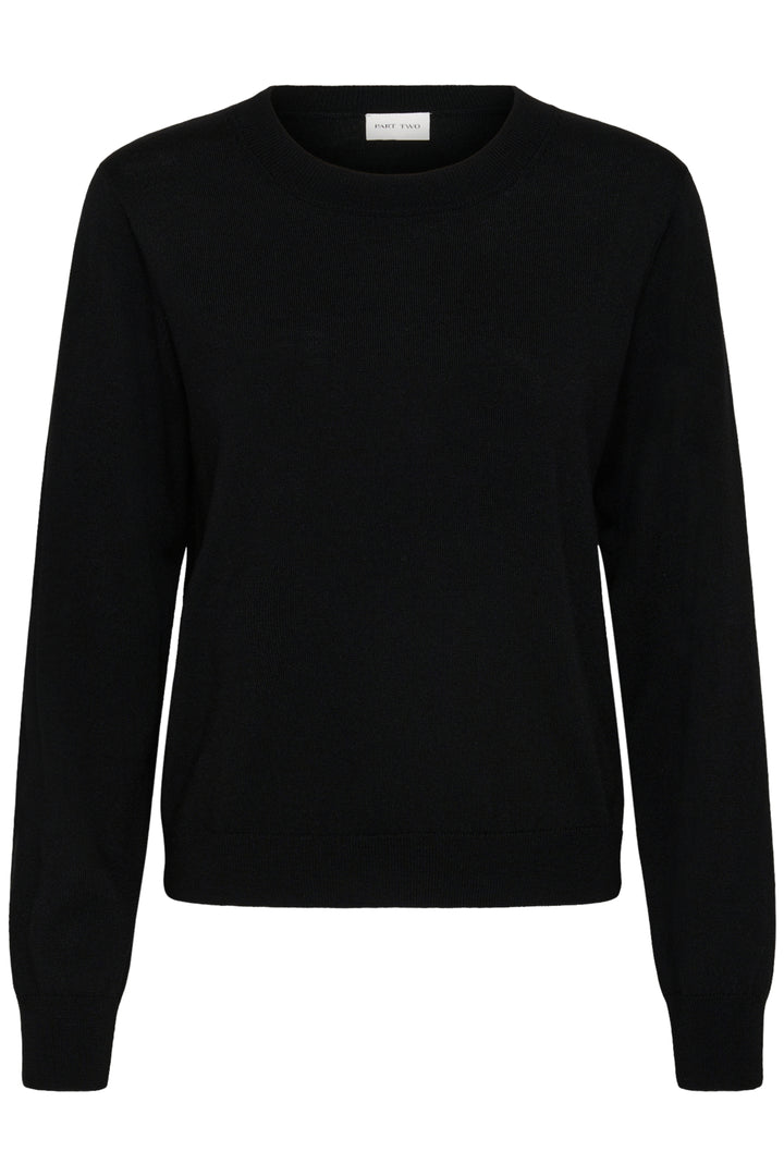 YONA WOOL CREW NECK PULLOVER (BLACK) - PART TWO