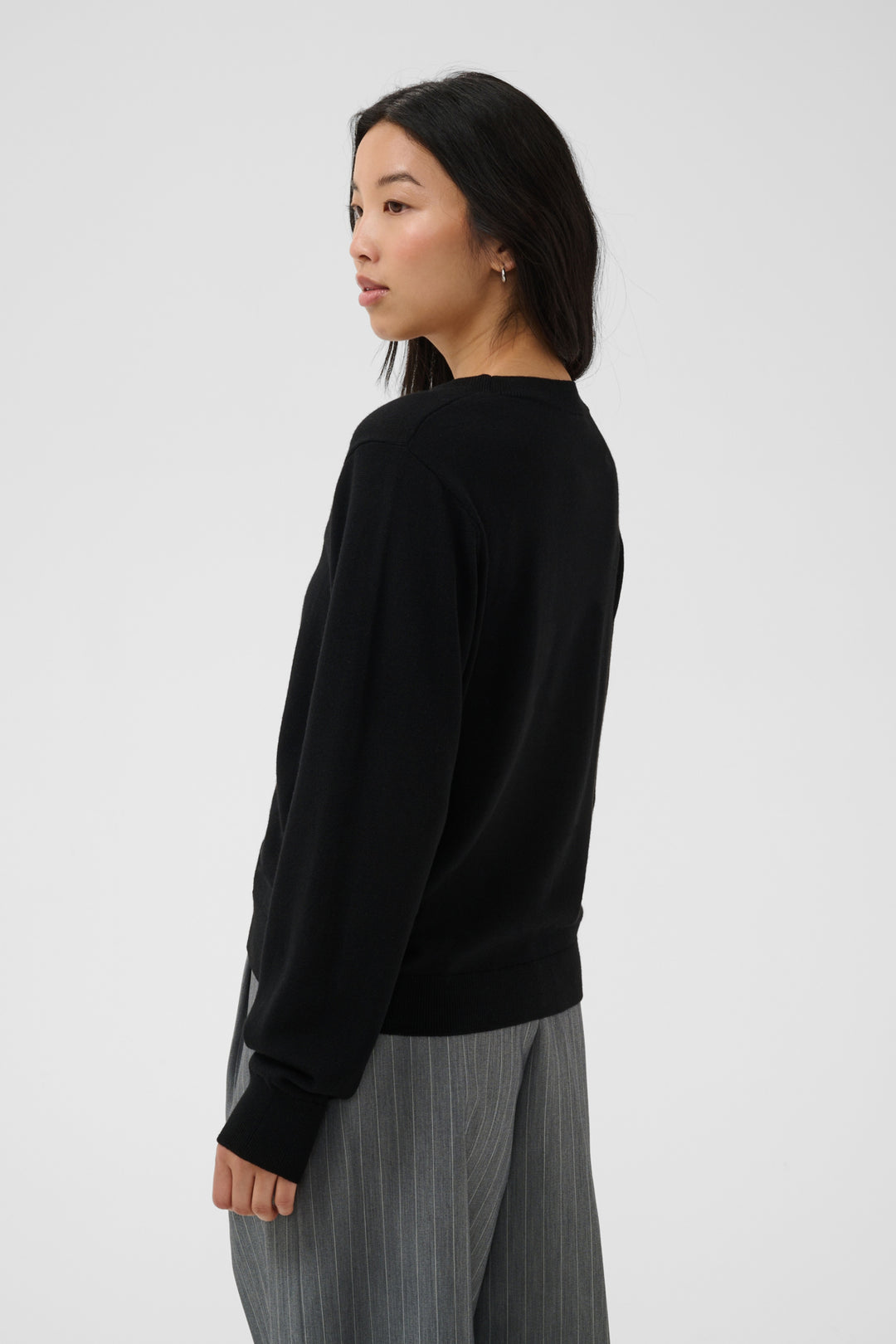YONA WOOL CREW NECK PULLOVER (BLACK) - PART TWO