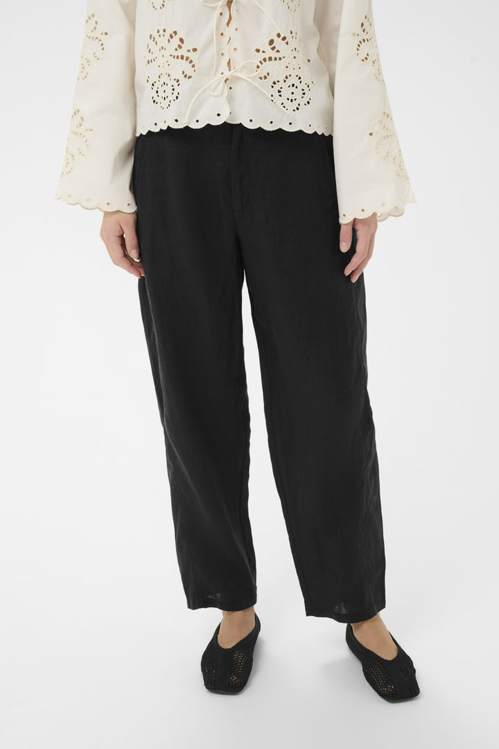 ATIMA LINEN PANTS (BLACK) - PART TWO