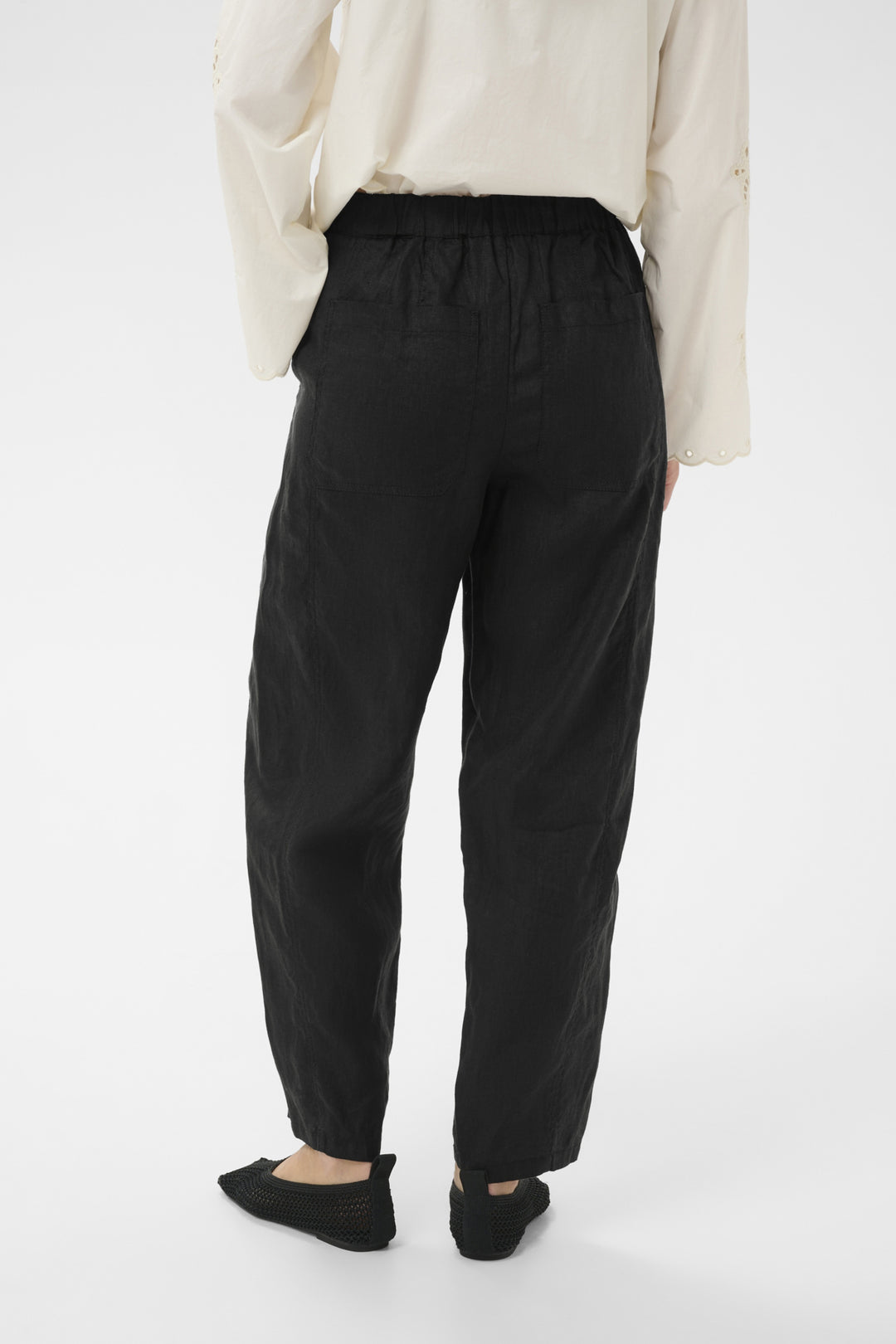 ATIMA LINEN PANTS (BLACK) - PART TWO