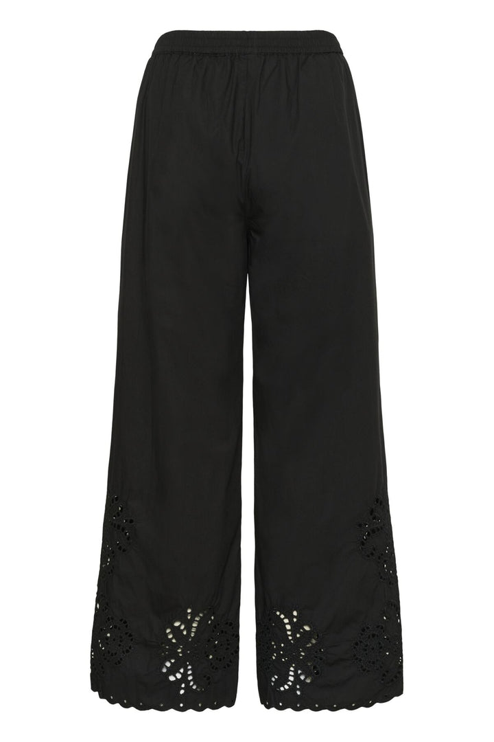 AGNETHE EYELET PANTS (BLACK) - PART TWO