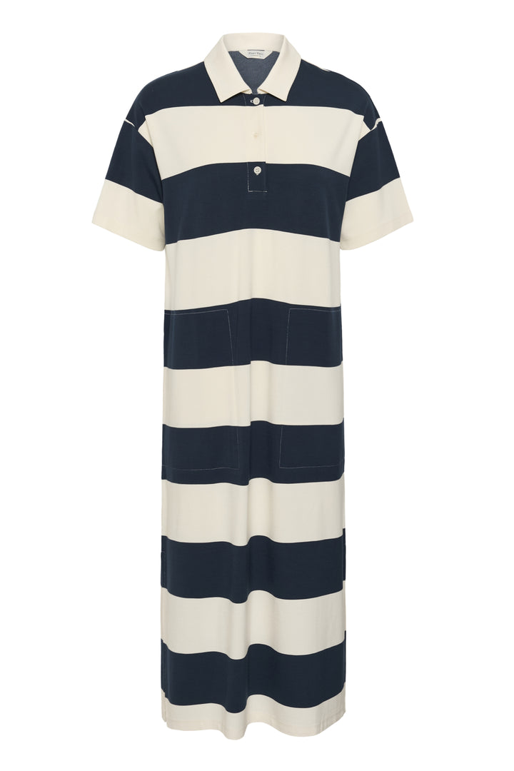 ALISE T-SHIRT DRESS (AFTER MIDNIGHT STRIPE) - PART TWO