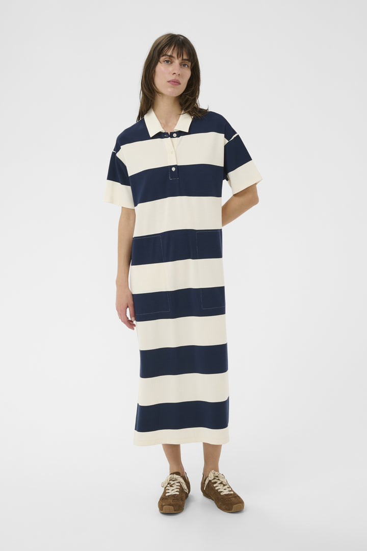 ALISE T-SHIRT DRESS (AFTER MIDNIGHT STRIPE) - PART TWO