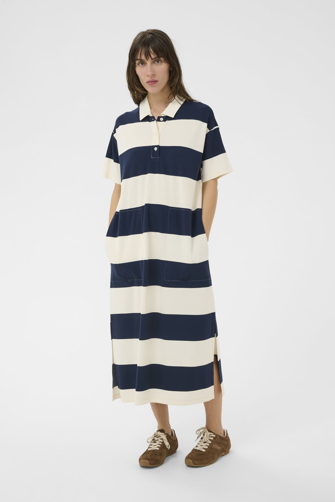 ALISE T-SHIRT DRESS (AFTER MIDNIGHT STRIPE) - PART TWO