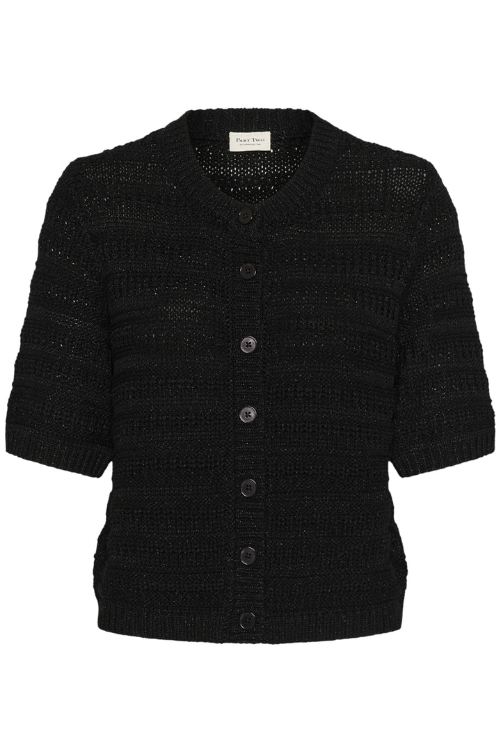 ANGELINE SHIMMER CARDIGAN (BLACK SHIMMER) - PART TWO