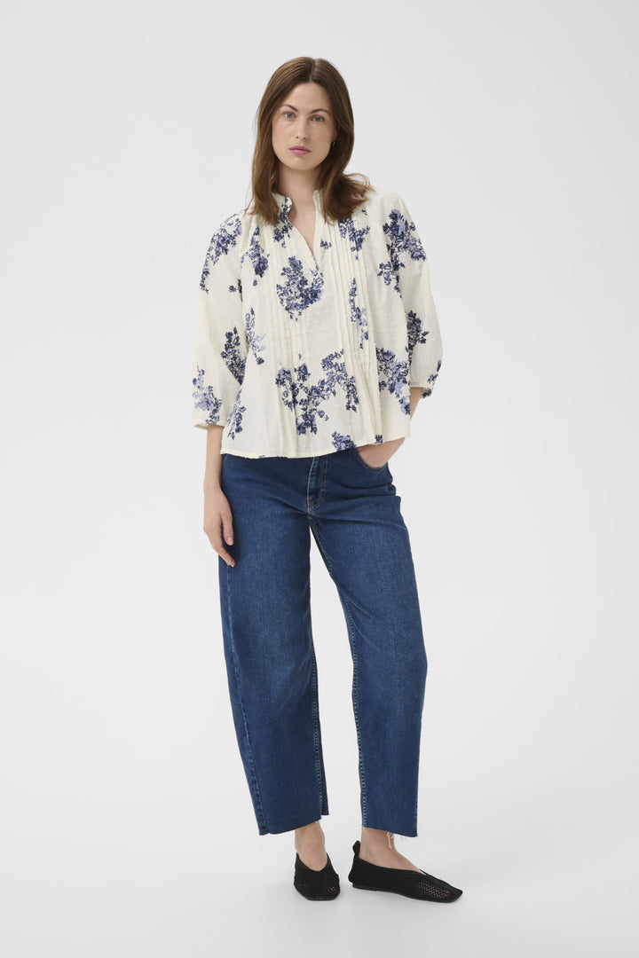 ALETTA BLOUSE (BLUE SHADOW FLORAL) - PART TWO