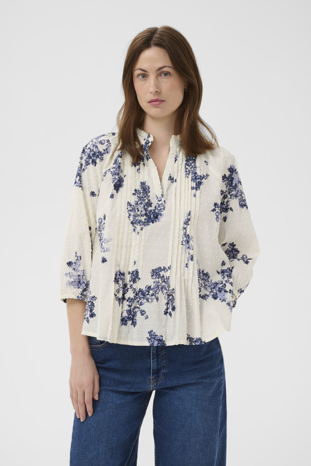 ALETTA BLOUSE (BLUE SHADOW FLORAL) - PART TWO