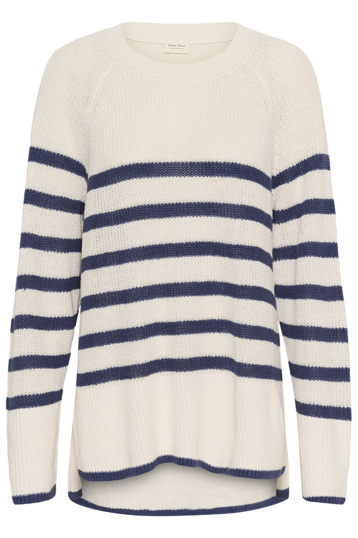 AUDRINA STRIPED PULLOVER (BLUE STRIPE) - PART TWO