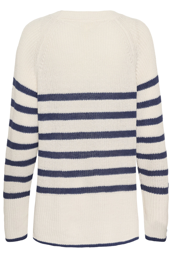 AUDRINA STRIPED PULLOVER (BLUE STRIPE) - PART TWO