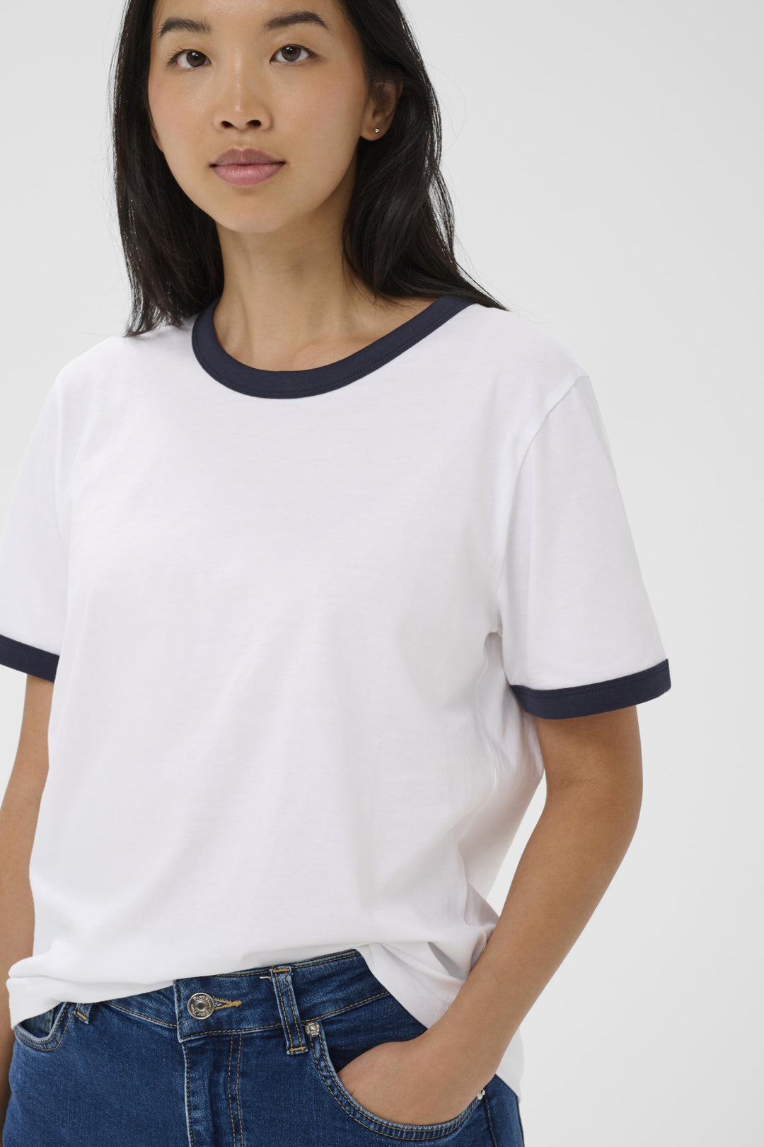 ANGELITA T-SHIRT (WHITE/AFTERMIDNIGHT) - PART TWO