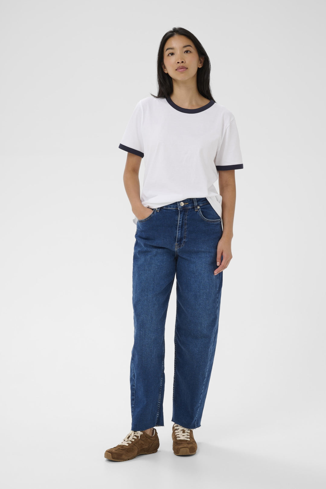 ANGELITA T-SHIRT (WHITE/AFTERMIDNIGHT) - PART TWO