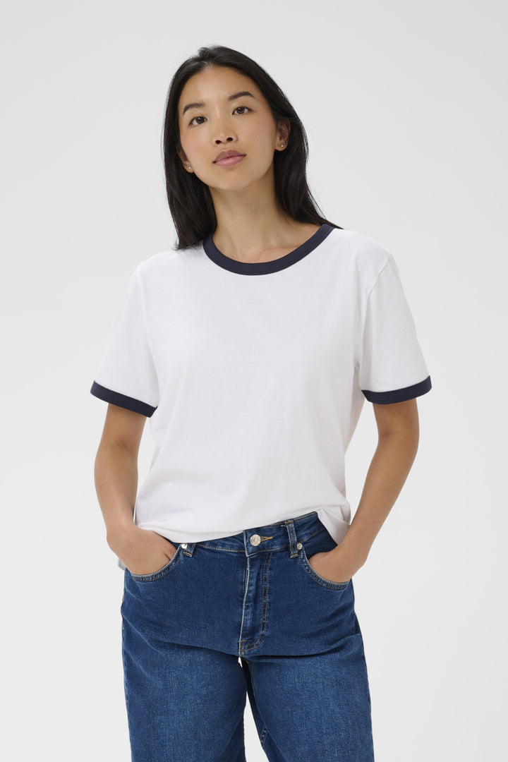 ANGELITA T-SHIRT (WHITE/AFTERMIDNIGHT) - PART TWO