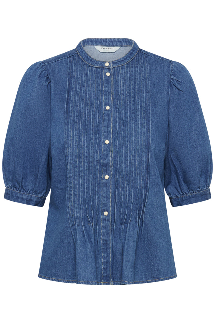 ALESIA SHIRT (MEDIUM BLUE DENIM) - PART TWO