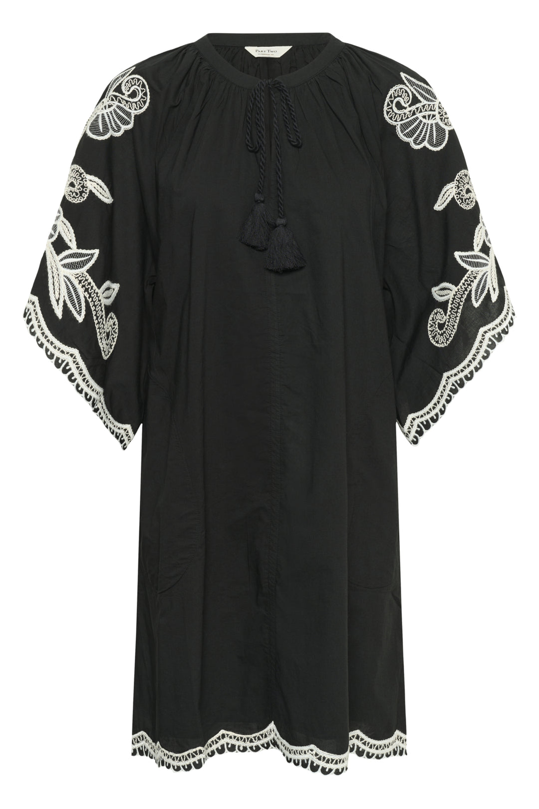 BREANNA DRESS (BLACK OFF WHITE) - PART TWO