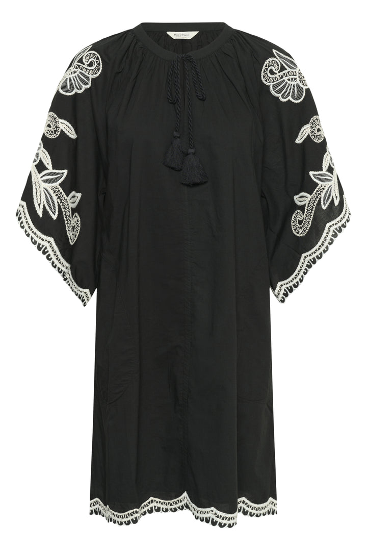 BREANNA DRESS (BLACK OFF WHITE) - PART TWO