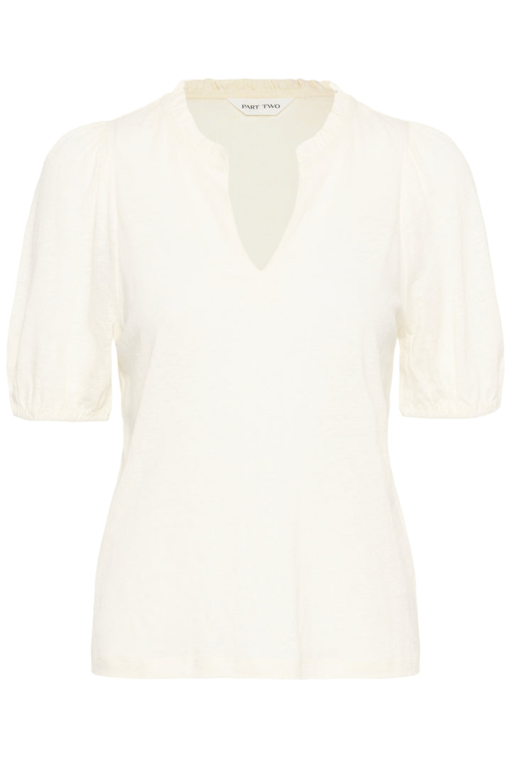 BRYNILD BLOUSE (WHISPER WHITE) - PART TWO