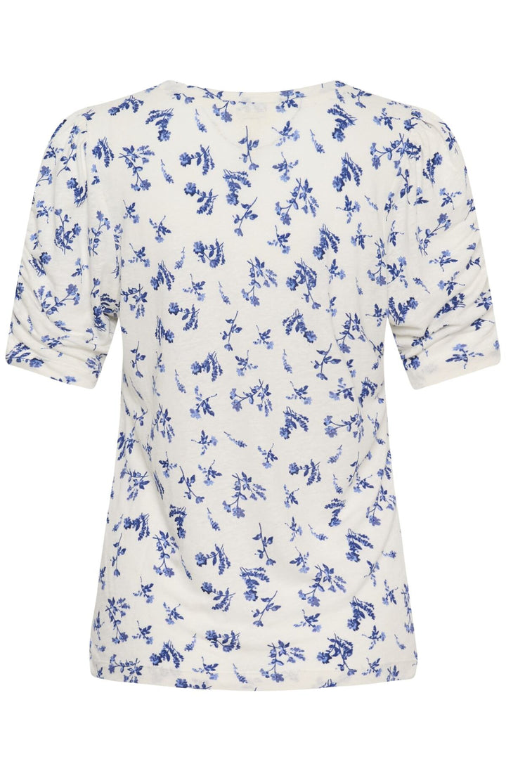 BRIZETTE T-SHIRTS (BLUE BOUQUET PRINT) - PART TWO