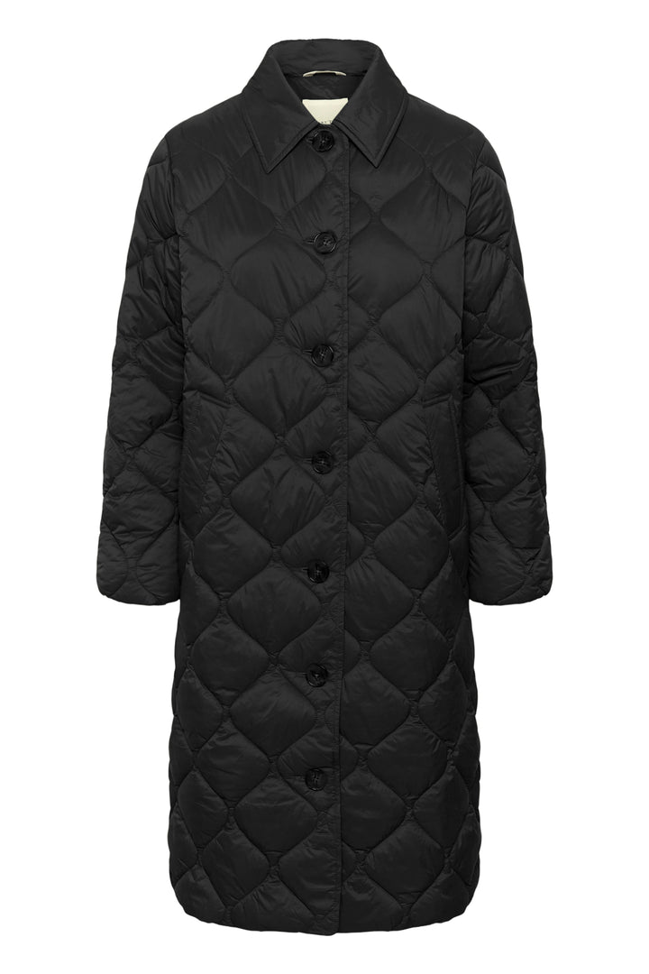 CARINE QUILTED COAT (BLACK) - PART TWO