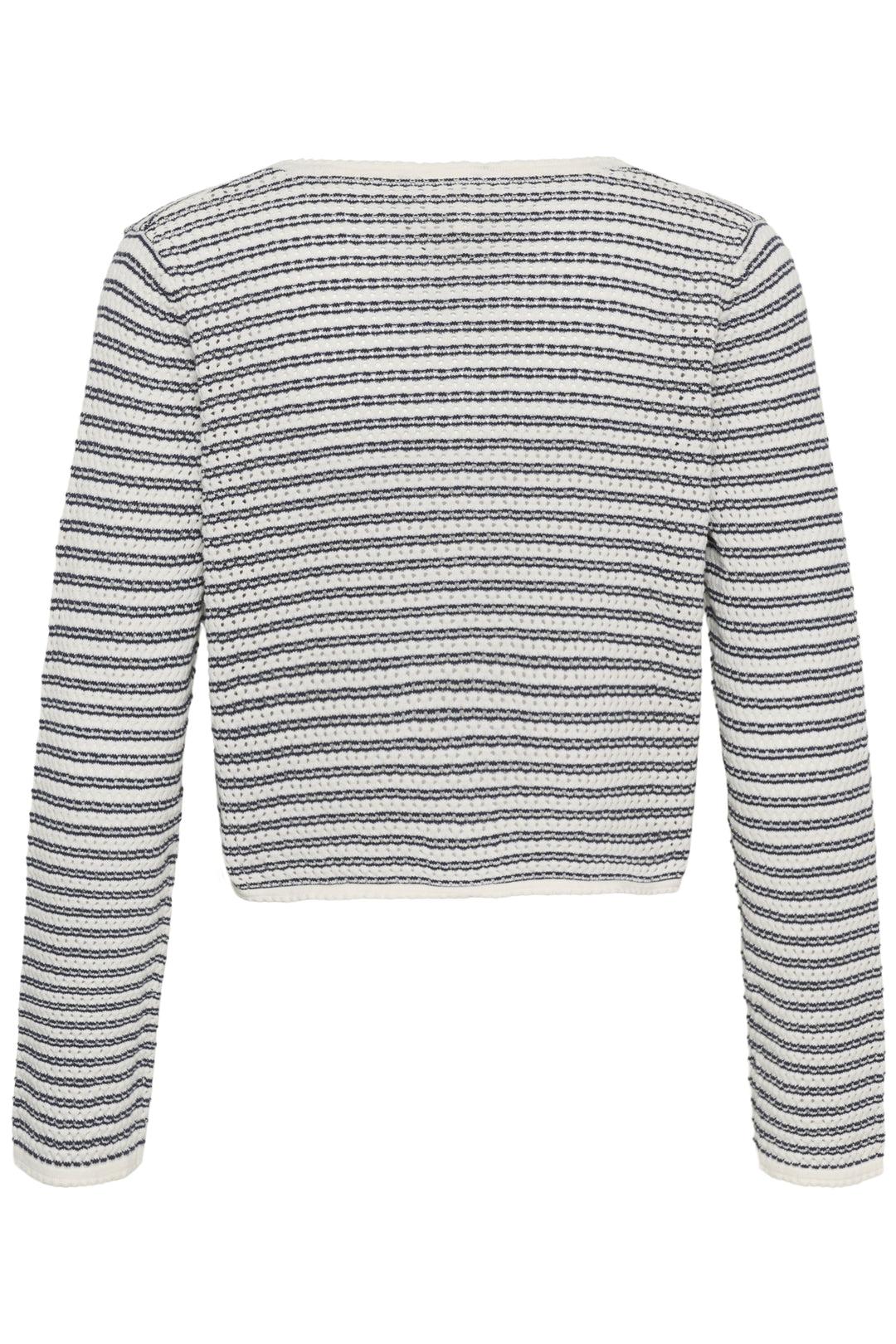 ROSEFINA OPEN KNIT CARDIGAN (AFTER MIDNIGHT STRIPE) - PART TWO