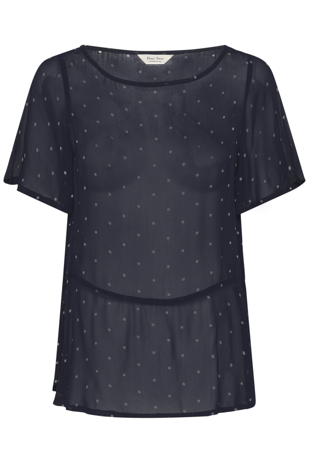 DUSINE BLOUSE (DARK NAVY DOT PRINT) - PART TWO