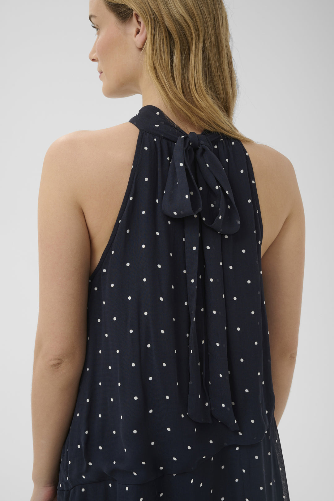 DORTHEMIE DRESS (DARK NAVY DOT PRINT) - PART TWO