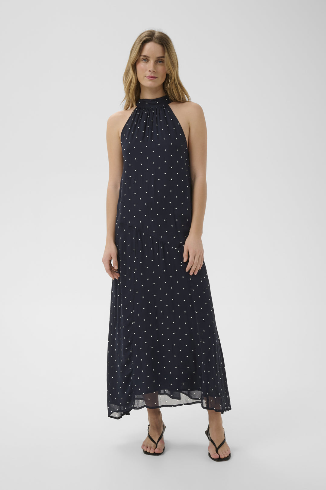 DORTHEMIE DRESS (DARK NAVY DOT PRINT) - PART TWO