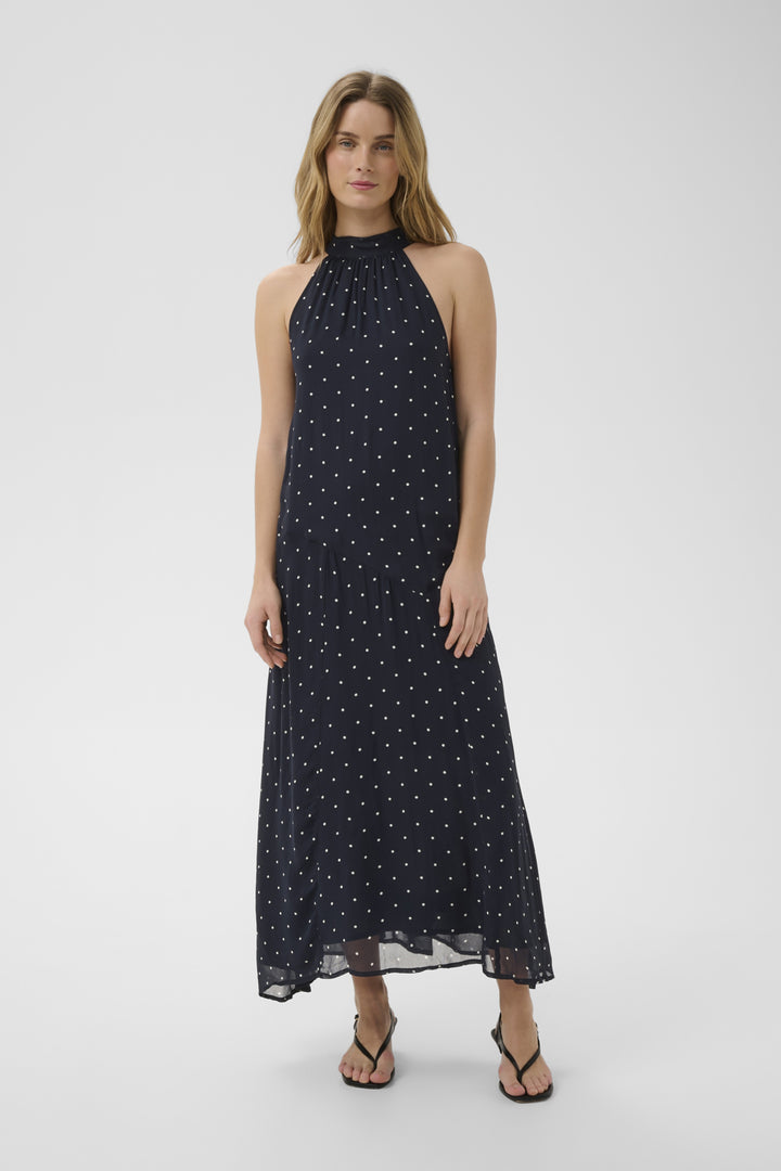 DORTHEMIE DRESS (DARK NAVY DOT PRINT) - PART TWO