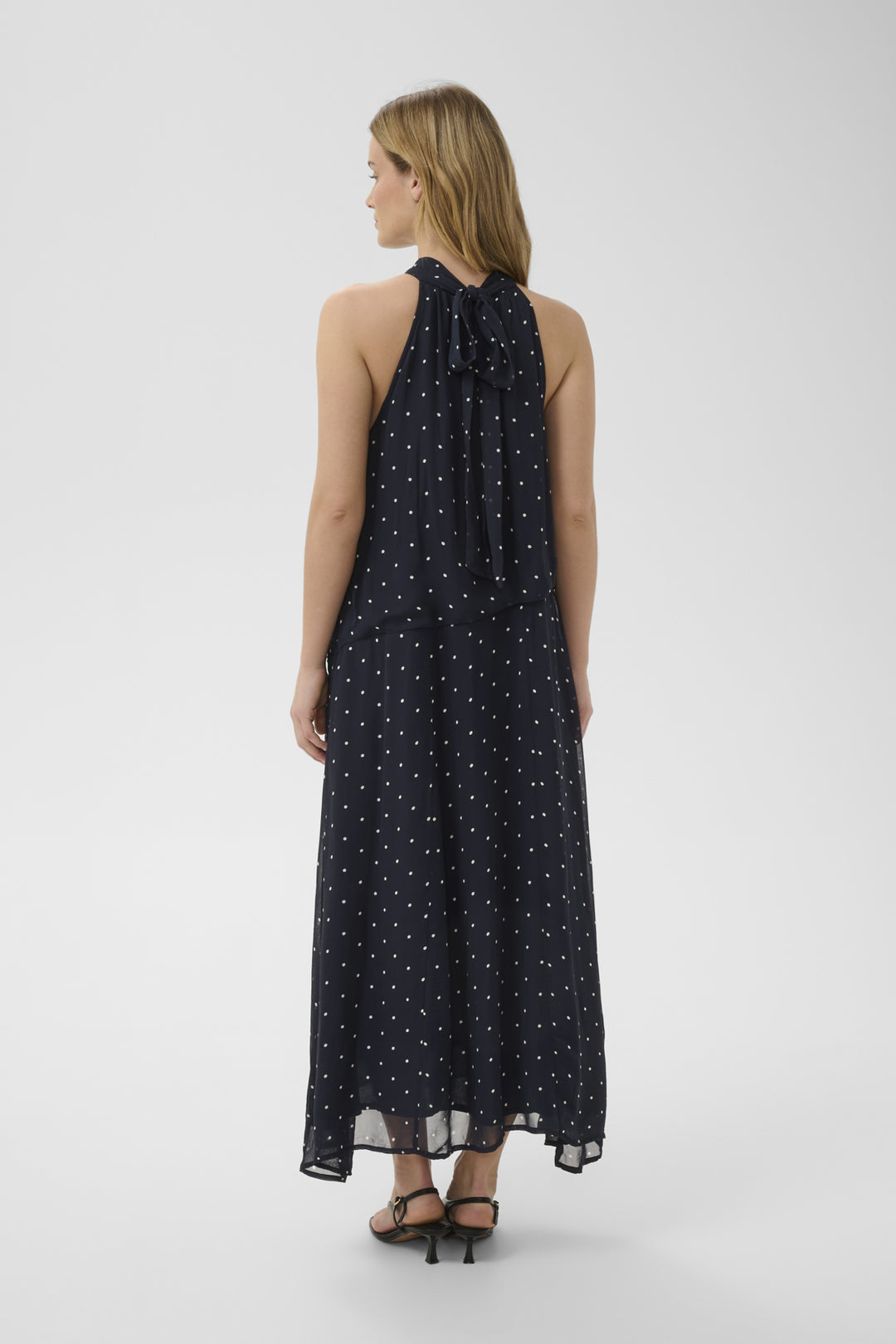 DORTHEMIE DRESS (DARK NAVY DOT PRINT) - PART TWO