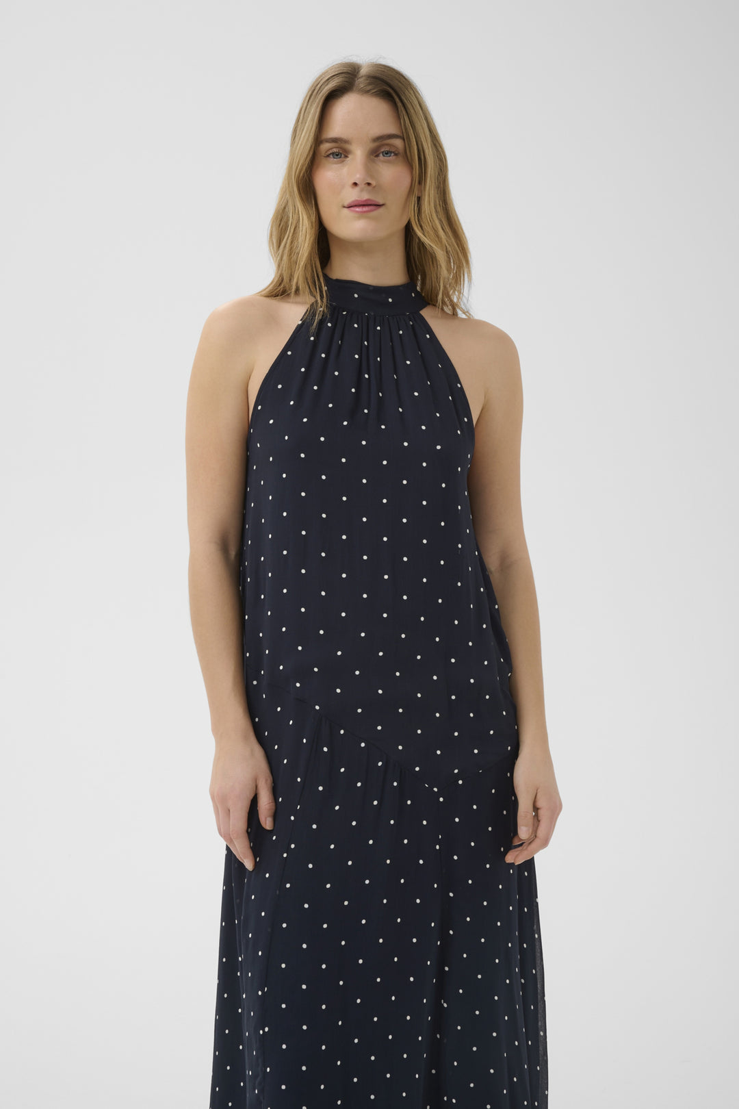 DORTHEMIE DRESS (DARK NAVY DOT PRINT) - PART TWO