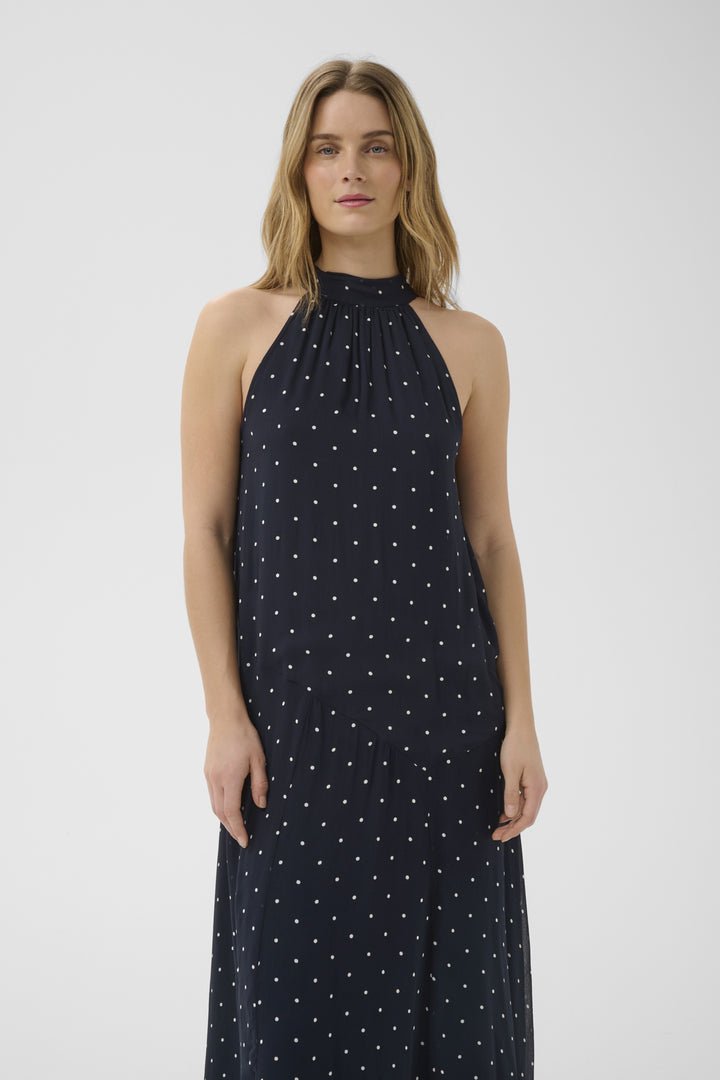 DORTHEMIE DRESS (DARK NAVY DOT PRINT) - PART TWO