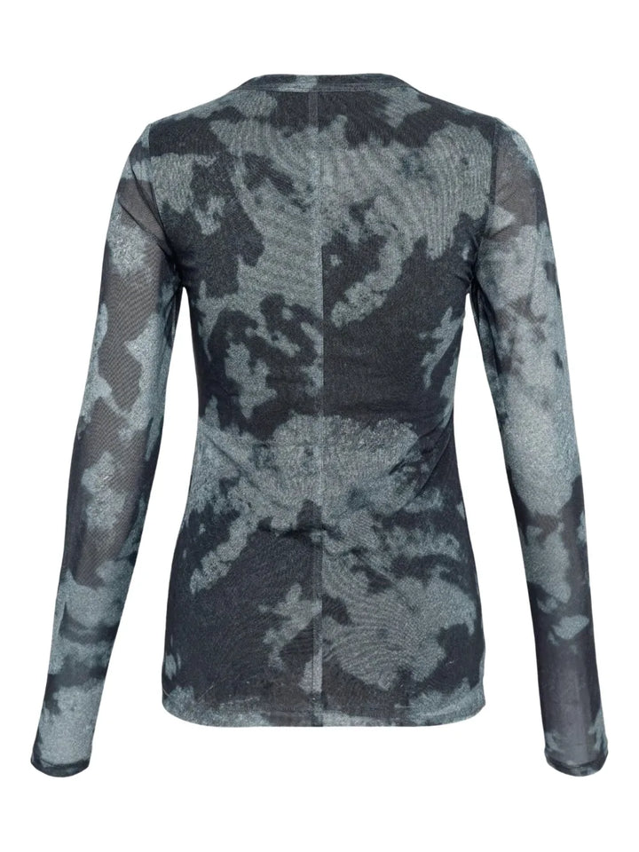 YANA PRINTED MESH LONG SLEEVE TEE - RAG & BONE