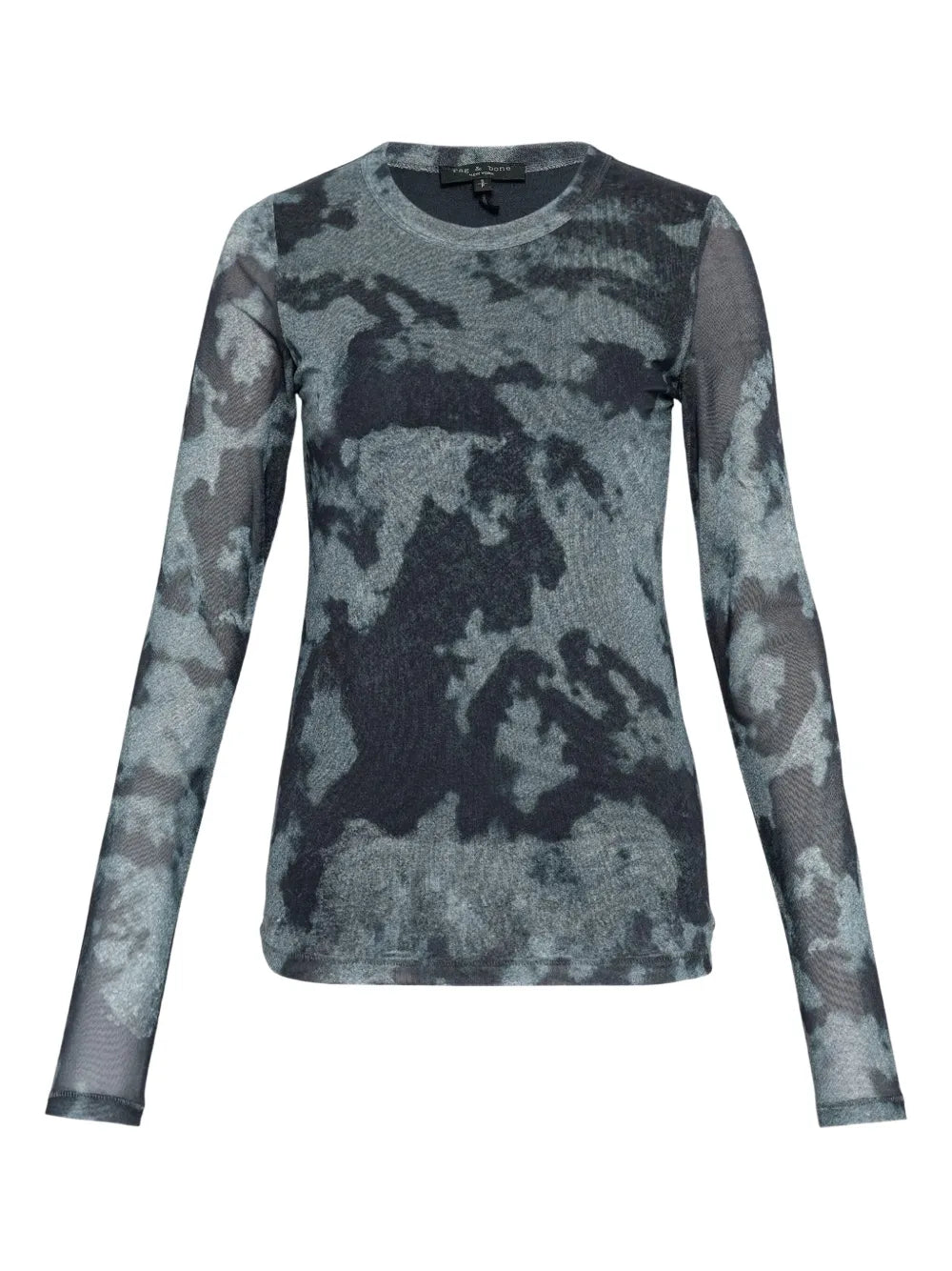YANA PRINTED MESH LONG SLEEVE TEE - RAG & BONE