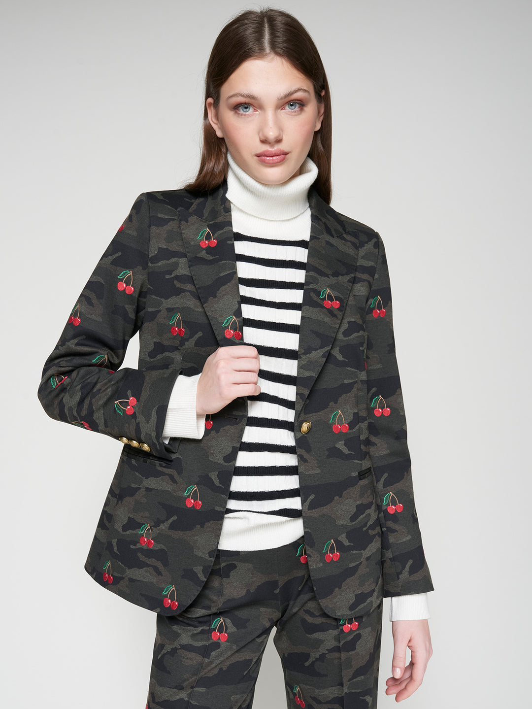 HEATHER EMB BLAZER (PUNTO CAMUFLAJE) - VILAGALLO