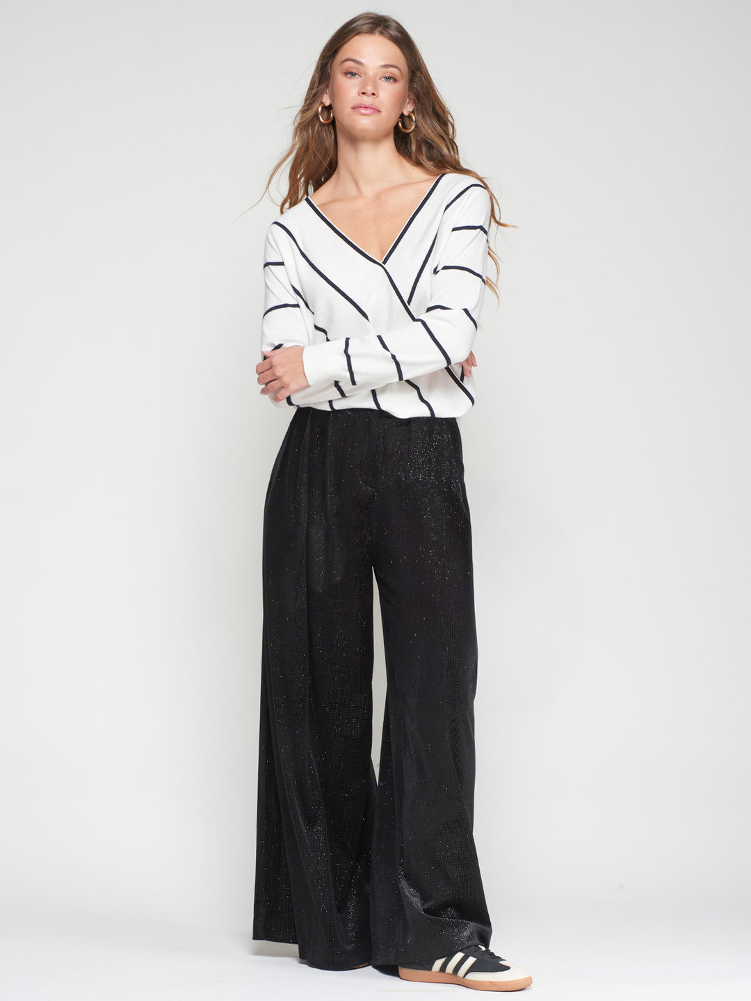 PALAZZO SHIMMER PANT - VILAGALLO
