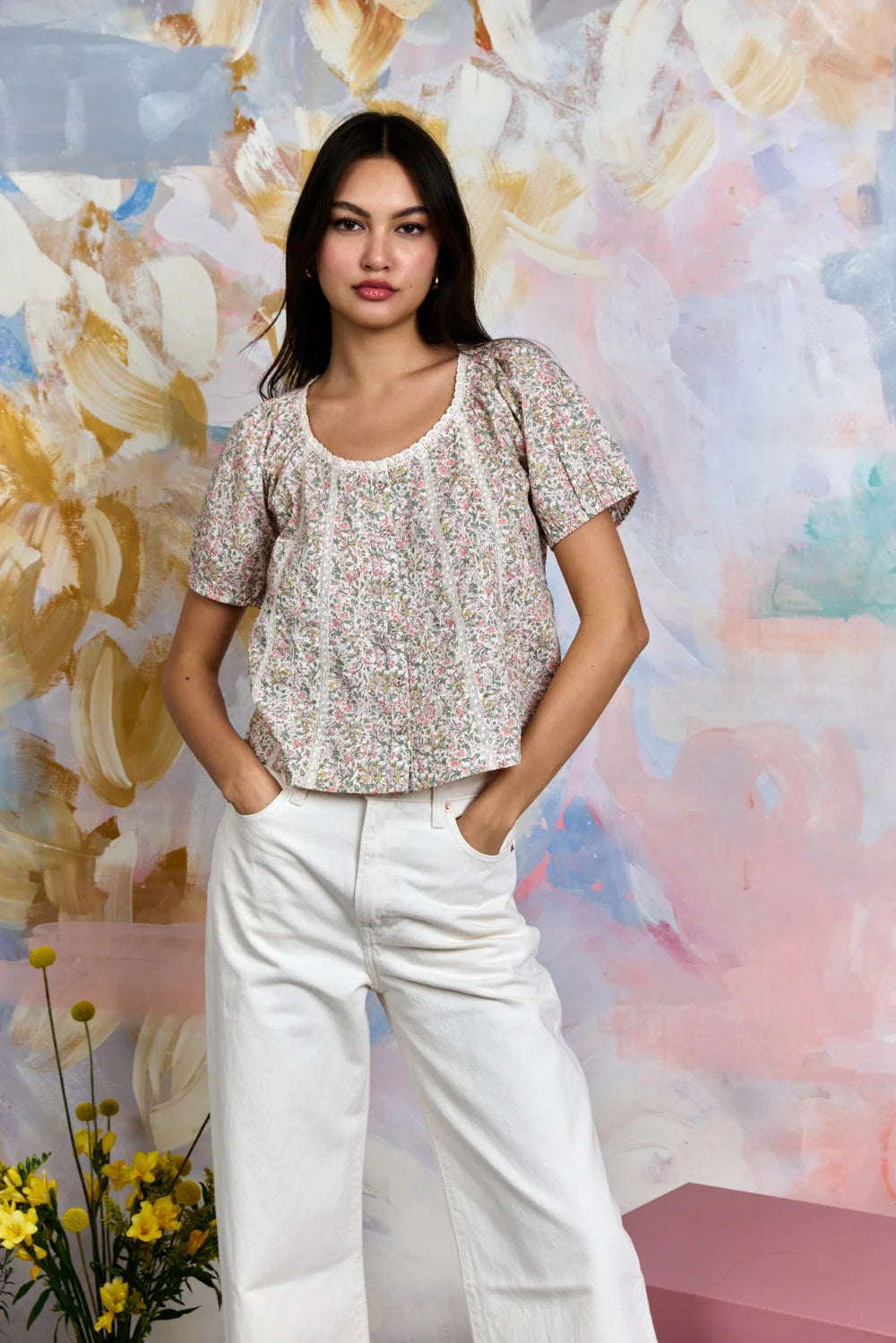 LORI TOP (NAZANIN LIBERTY PRINT) - LOVE THE LABEL