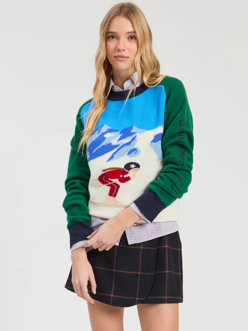 BLUE SKI SWEATER - VILAGALLO