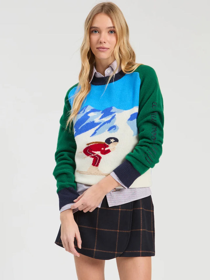 BLUE SKI SWEATER - VILAGALLO