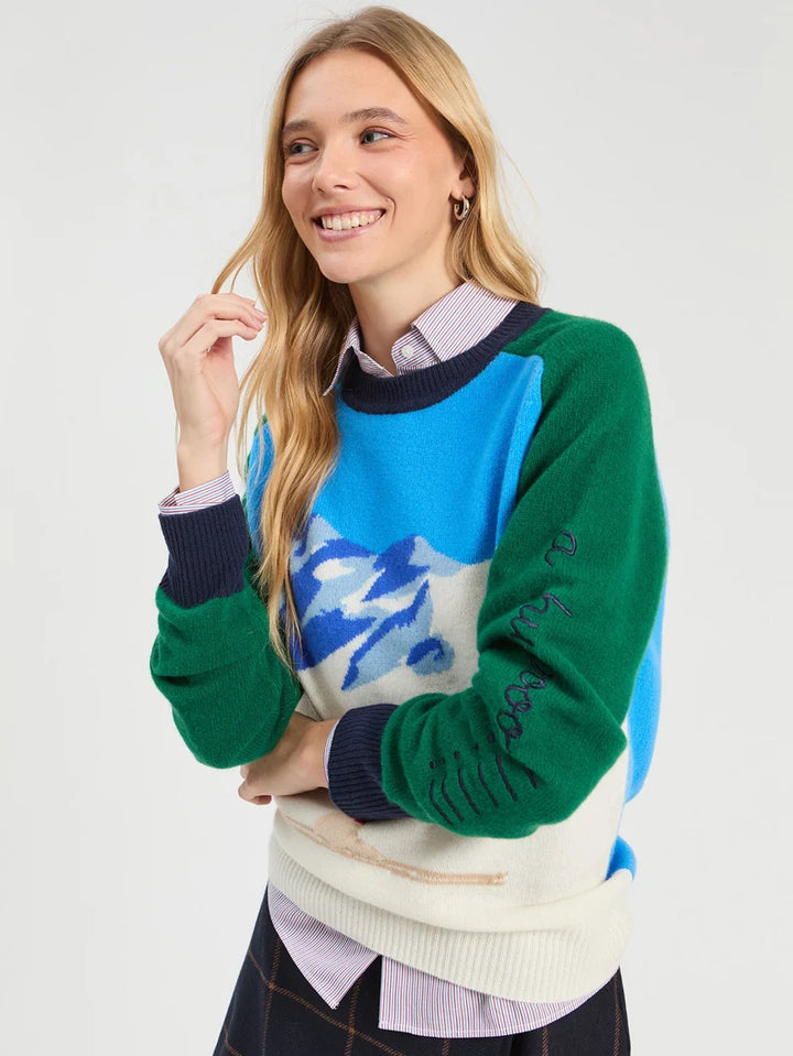 BLUE SKI SWEATER - VILAGALLO