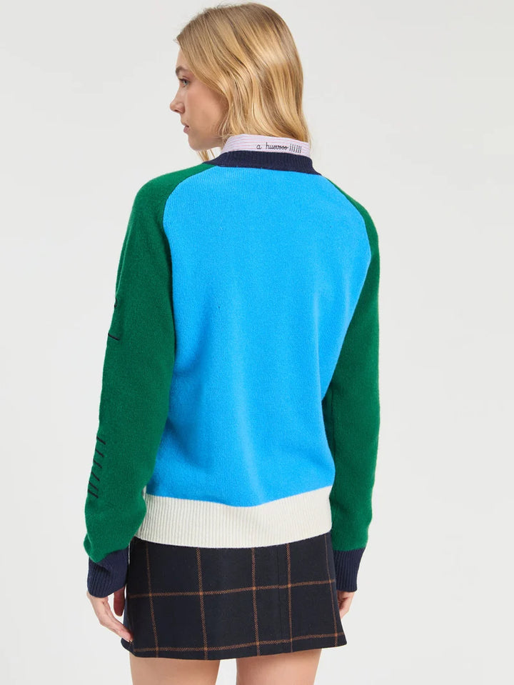 BLUE SKI SWEATER - VILAGALLO
