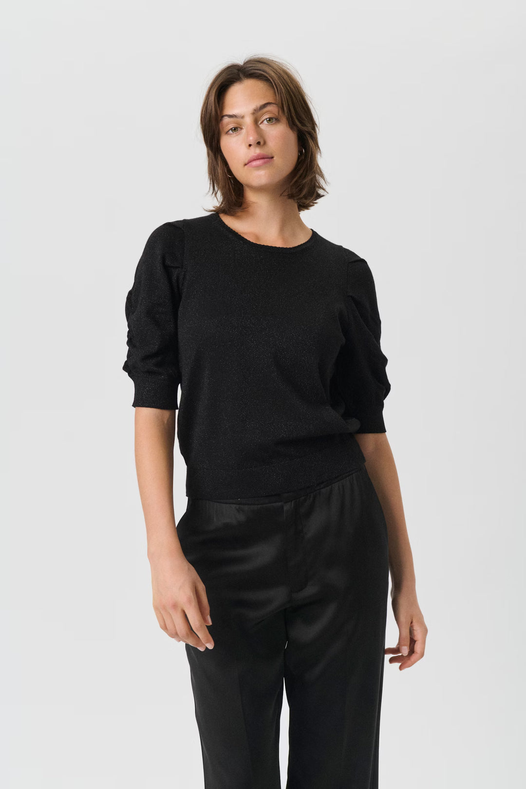 VARAIA PULLOVER BLOUSE (BLACK)- PART TWO
