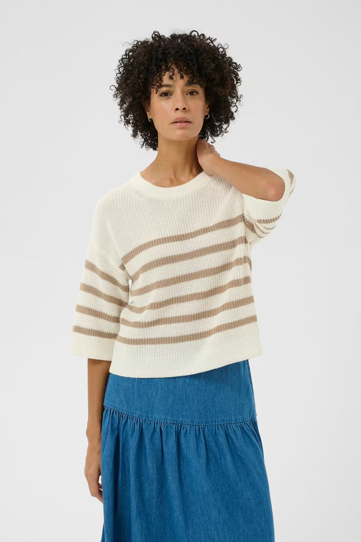 ALIZA PULLOVER SWEATER (SILVER MINK) - PART TWO