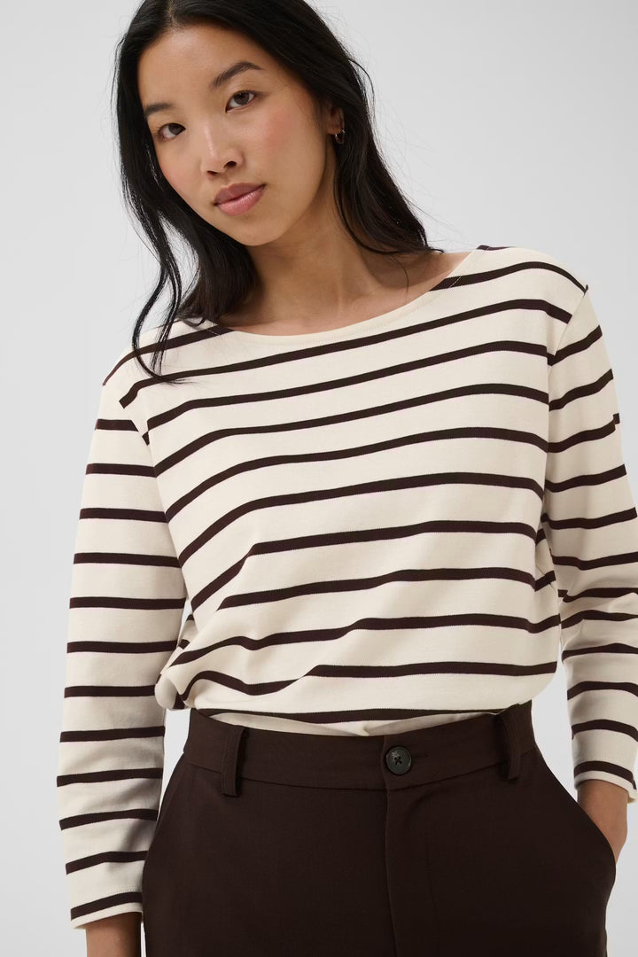 NELA BOATNECK TOP (MOLE STRIPE) - PART TWO