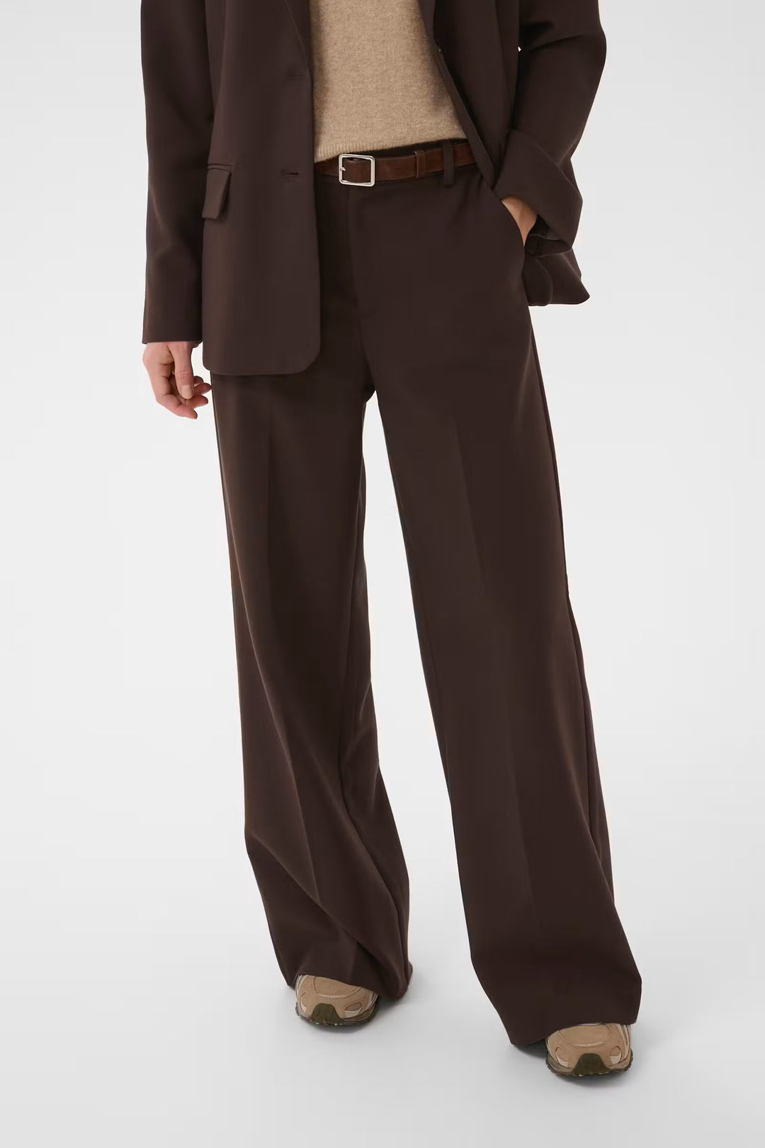 NINNESA WIDE LEG PANT (MOLE) - PART TWO