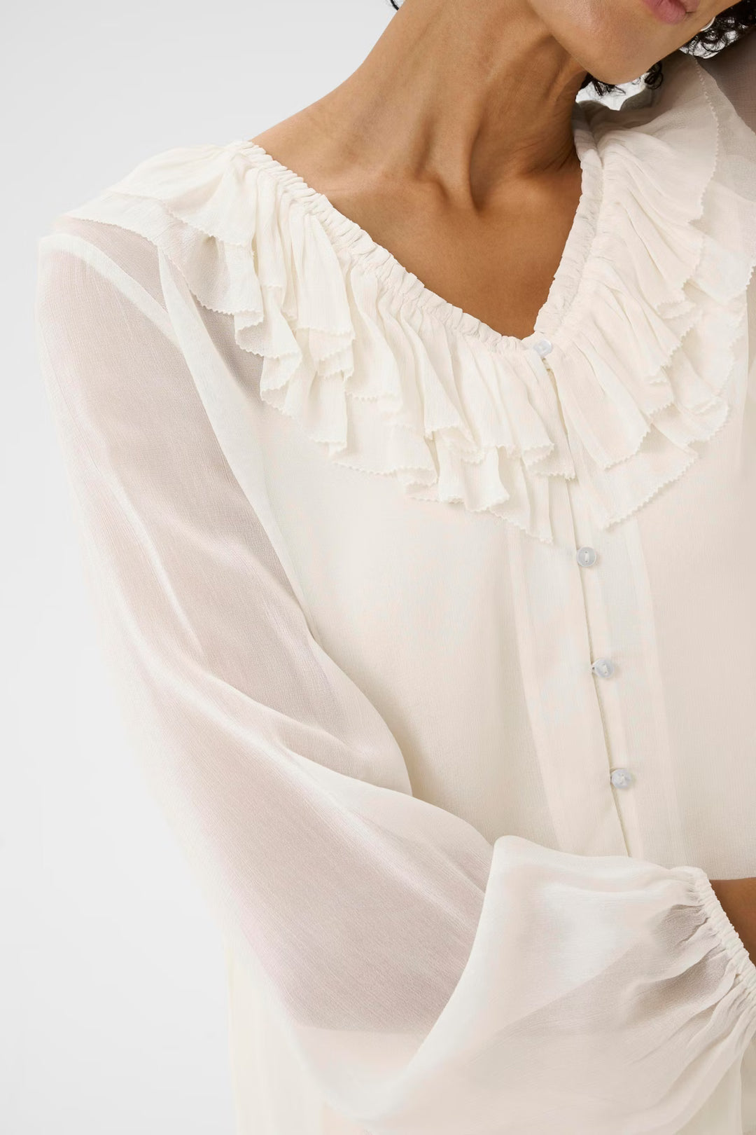 SANAZ RUFFLE BLOUSE - PART TWO
