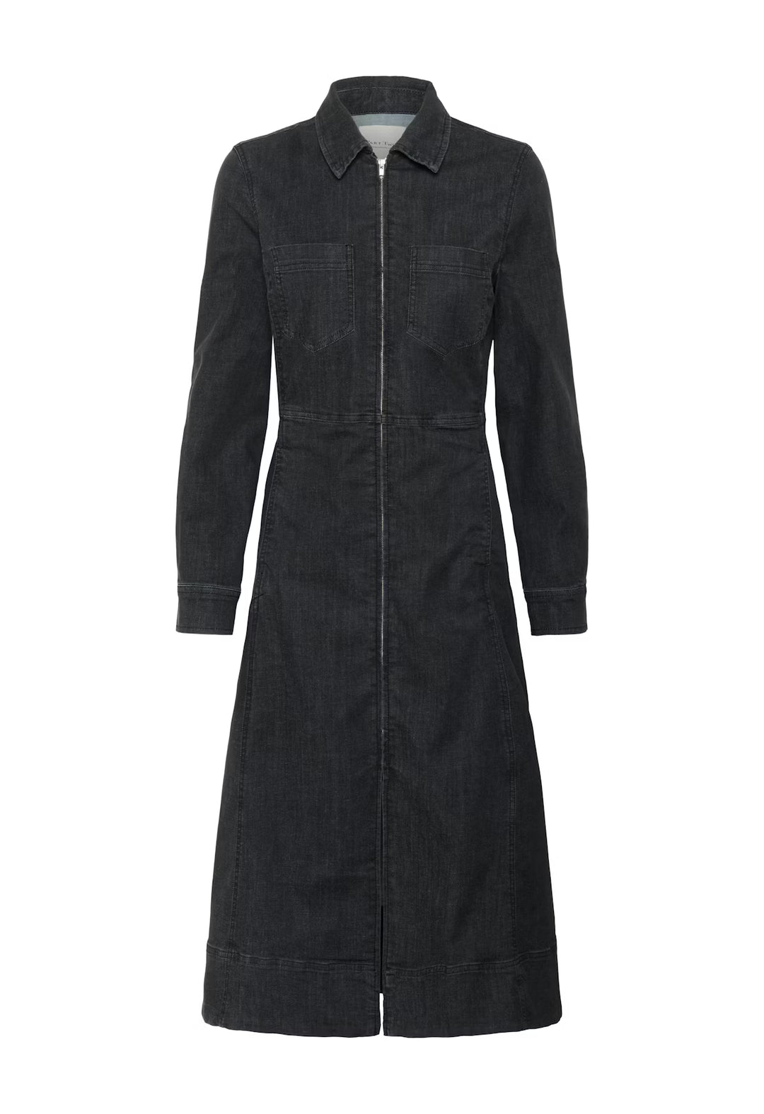 SANNIS LONG DENIM DRESS (BLACK WASHED DENIM) - PART TWO