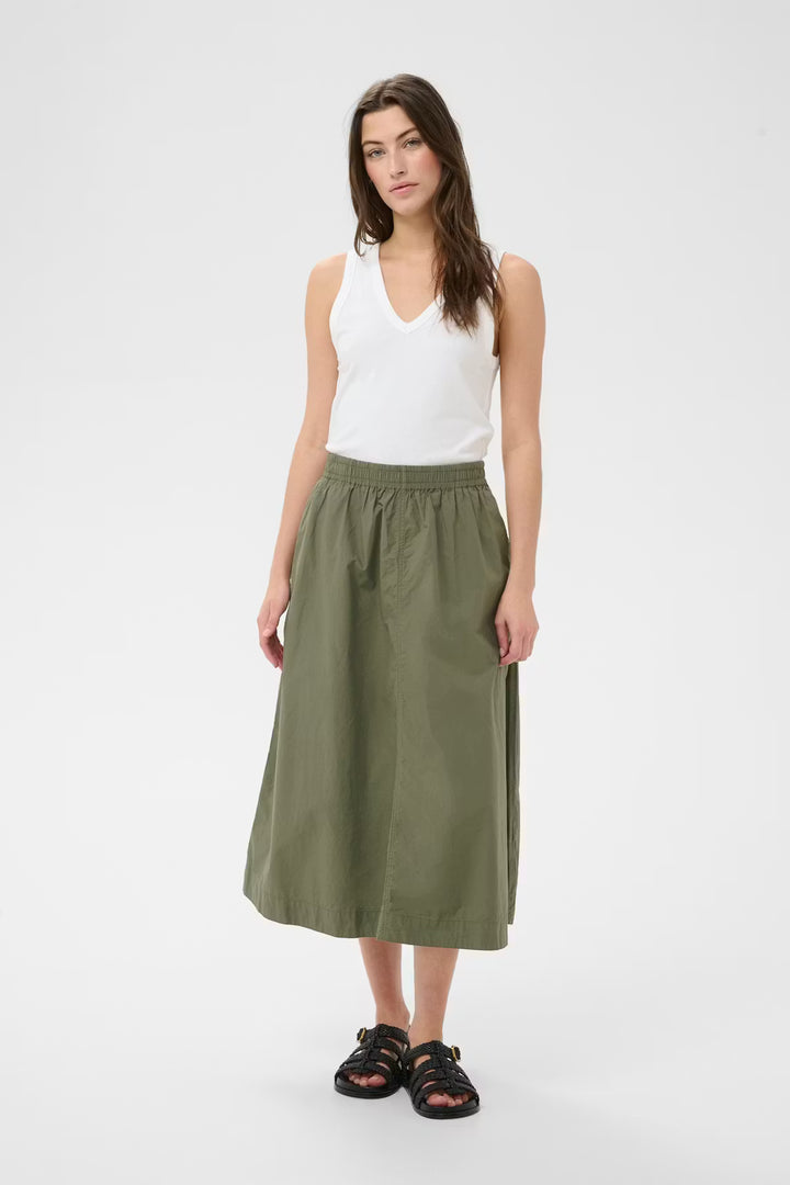 ASMINA SKIRT (SMOKEY OLIVE) - PART TWO