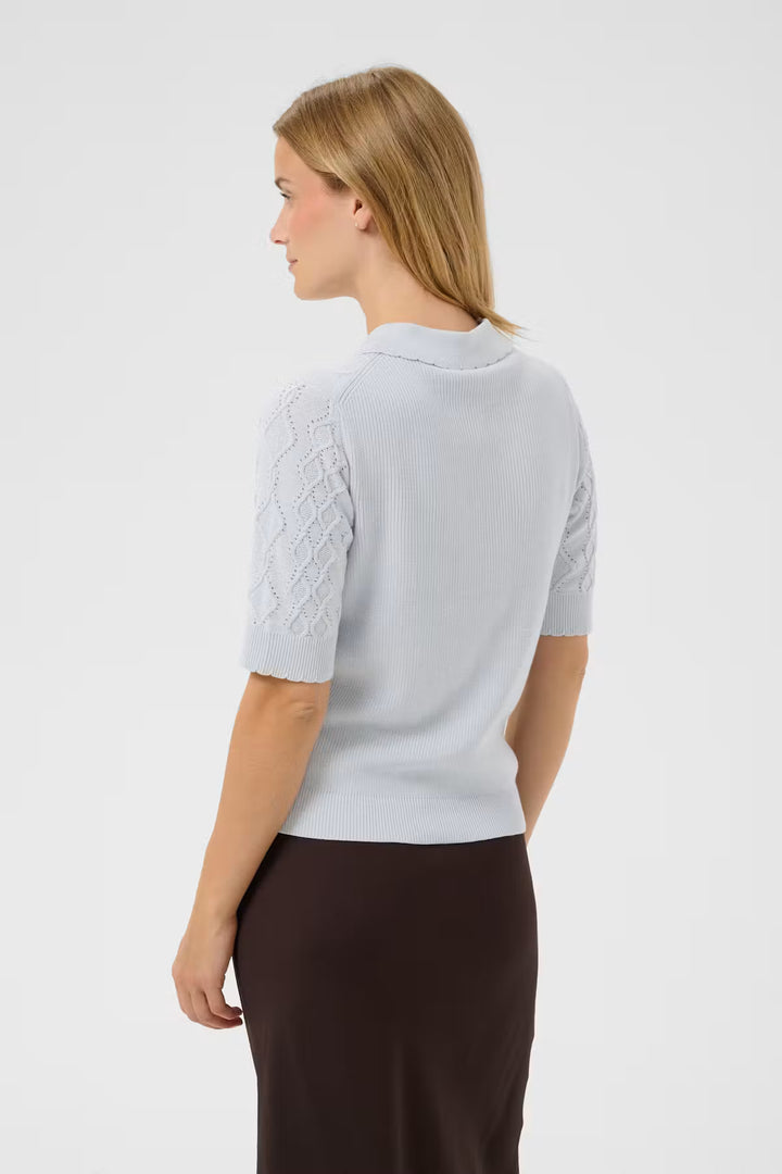 CINIA KNIT POLO (GREY DAWN) - PART TWO