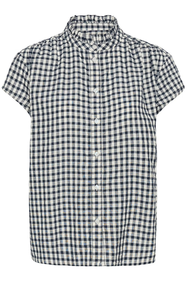 BJANKA CHECK BLOUSE (BLUE CHECK) - PART TWO